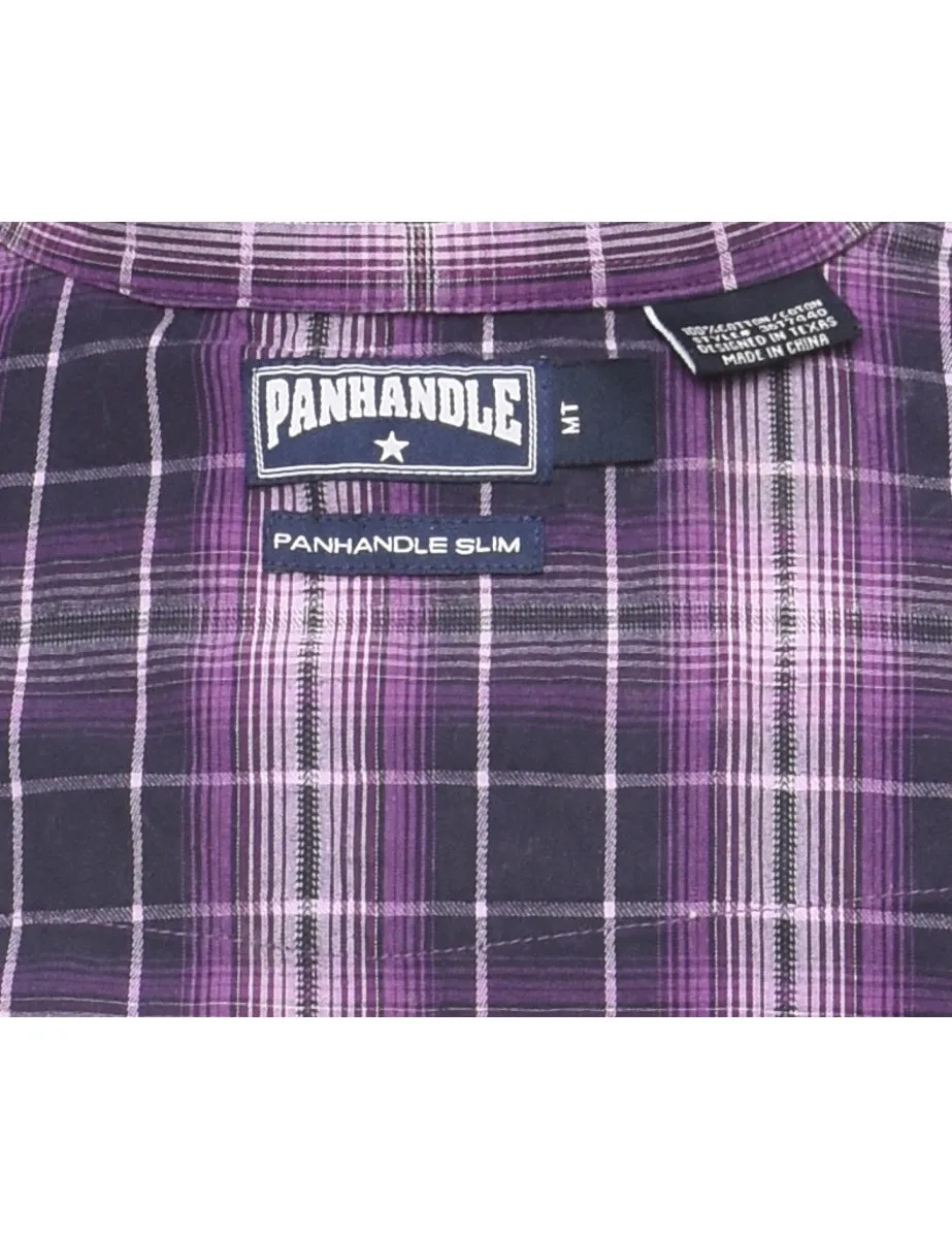 Purple Classic Checked Shirt - M