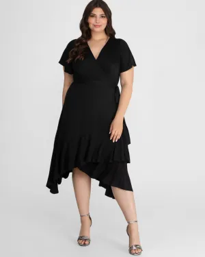 Rayna Plus Size Cocktail Wrap Dress