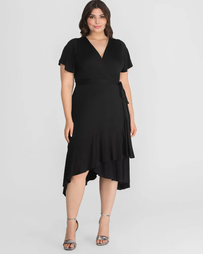 Rayna Plus Size Cocktail Wrap Dress