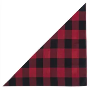 Red Plaid Bandana –  27" X 27"