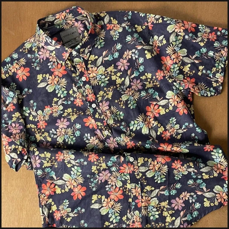 Stitch Note Floral Shirt