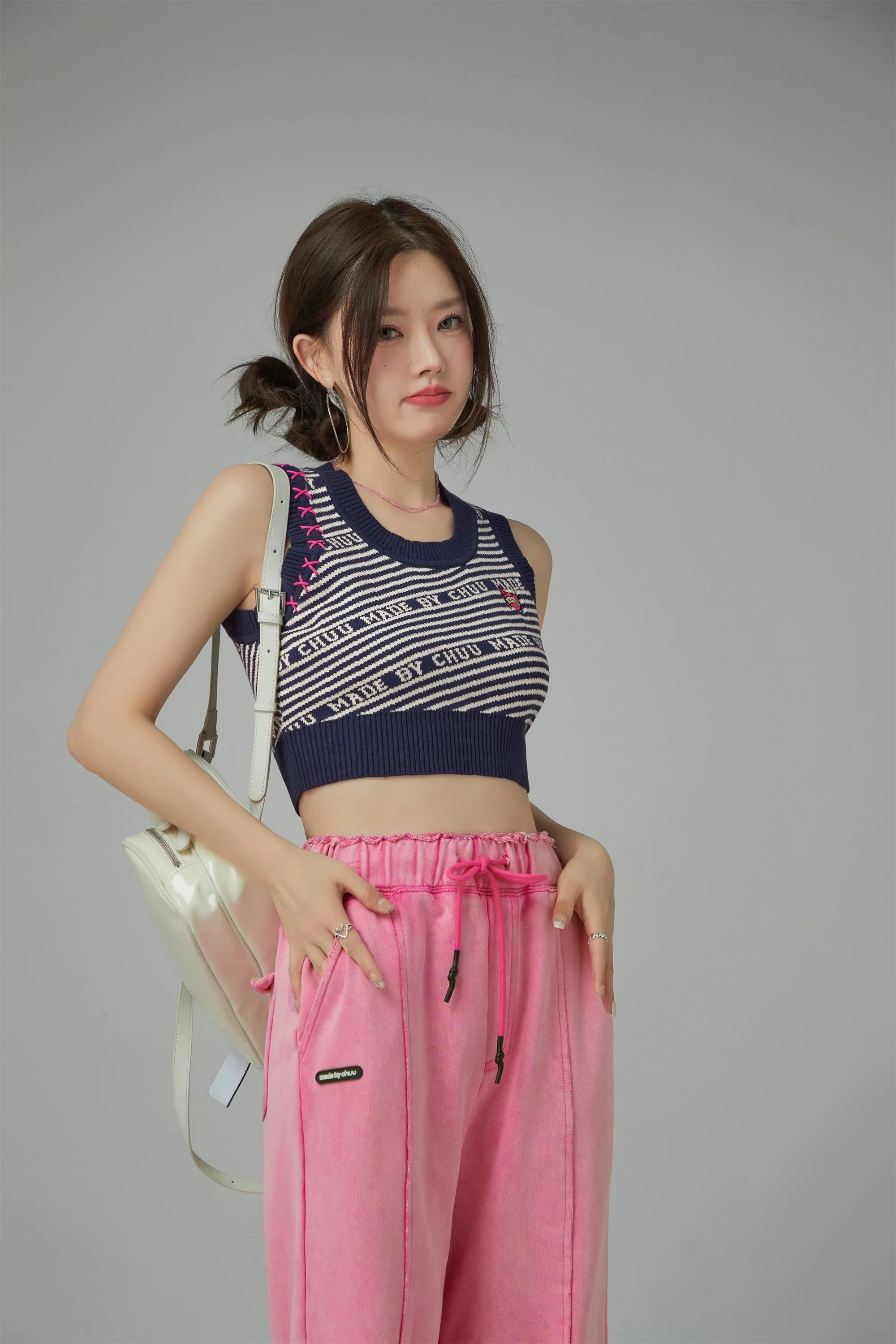 Stitches Knit Crop Top