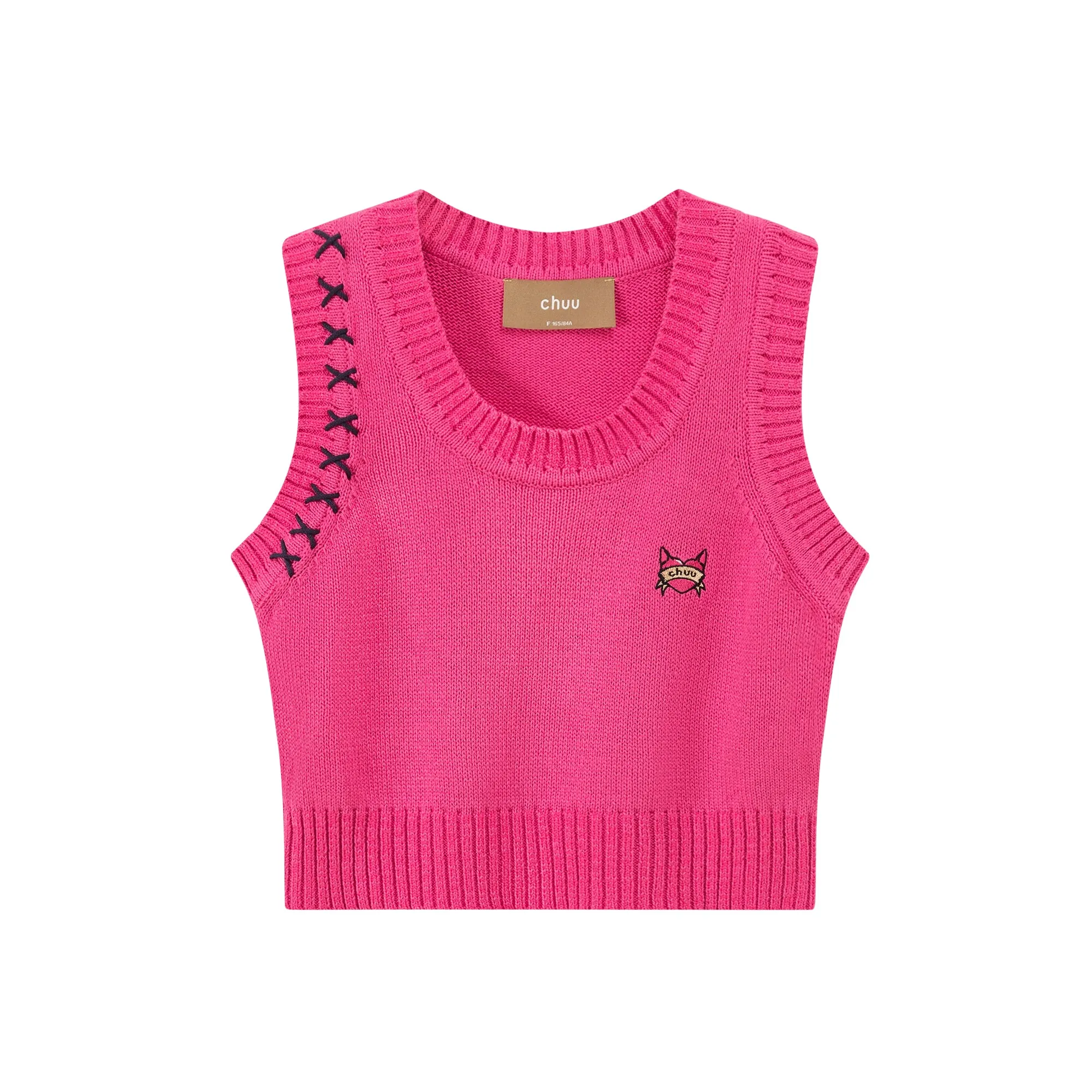 Stitches Knit Crop Top