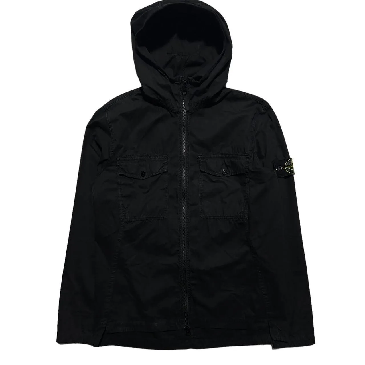 Stone Island Black Double Pocket Canvas Jacket