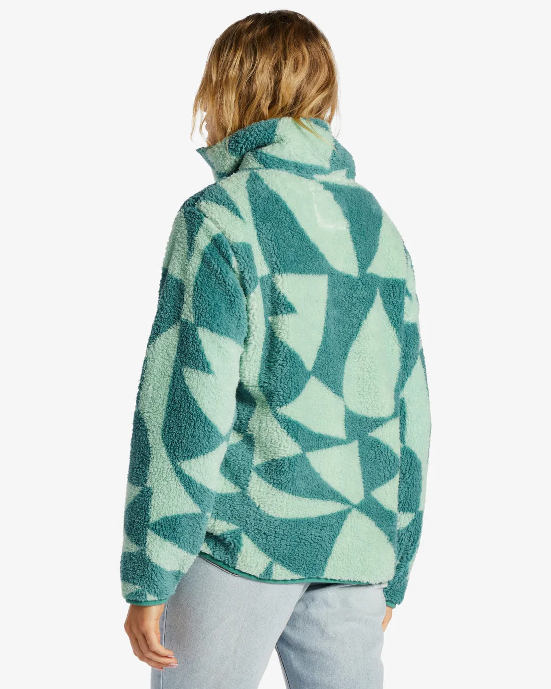 Switchback Mock Neck Fleece - Pine