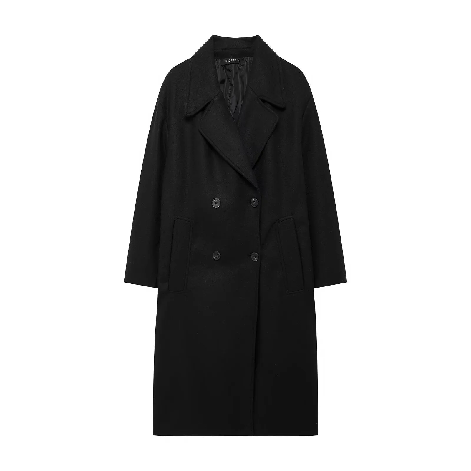 Thermal Lapeled Double-breasted Trench Coat