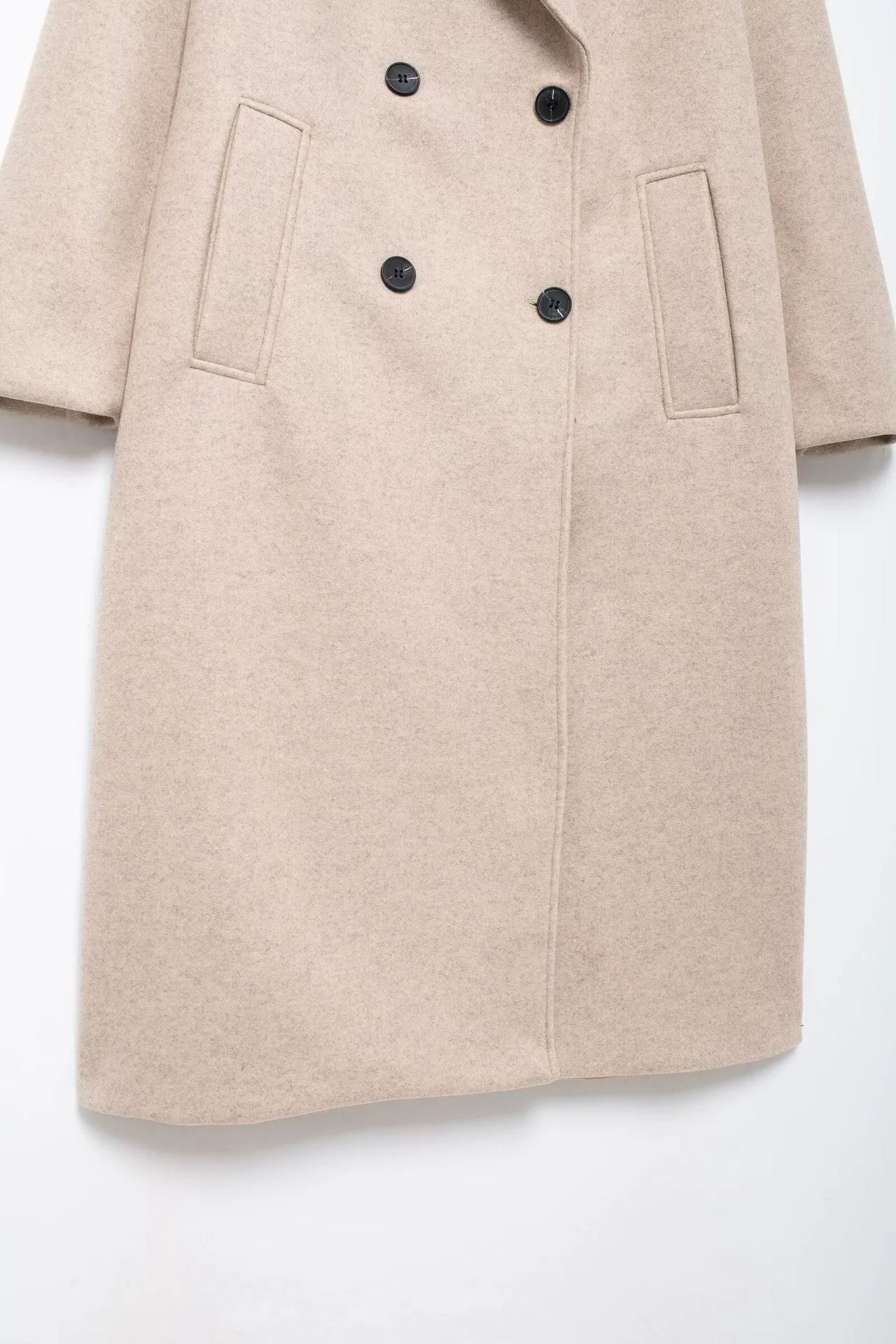 Thermal Lapeled Double-breasted Trench Coat