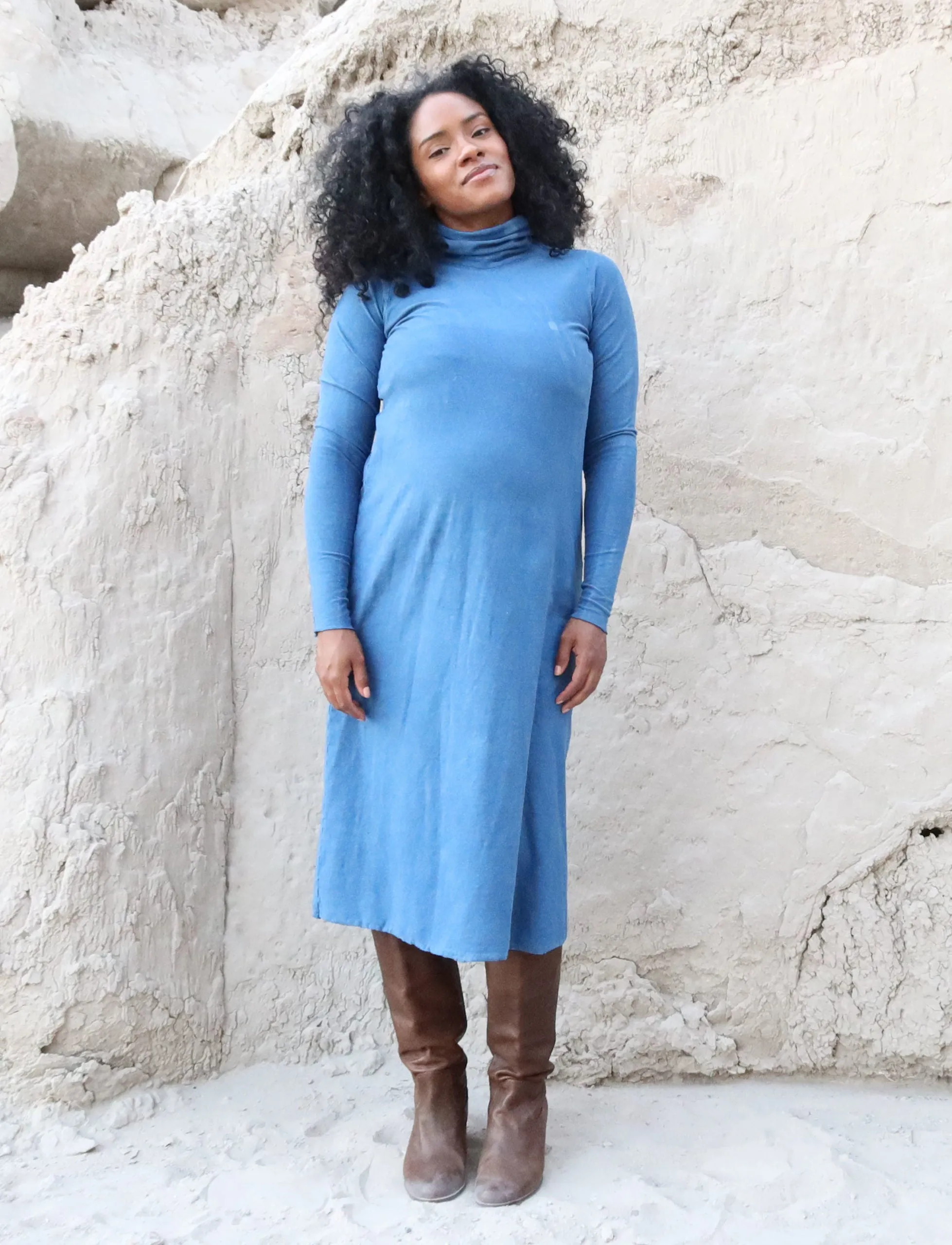 Turtleneck Ojai Below Knee Dress