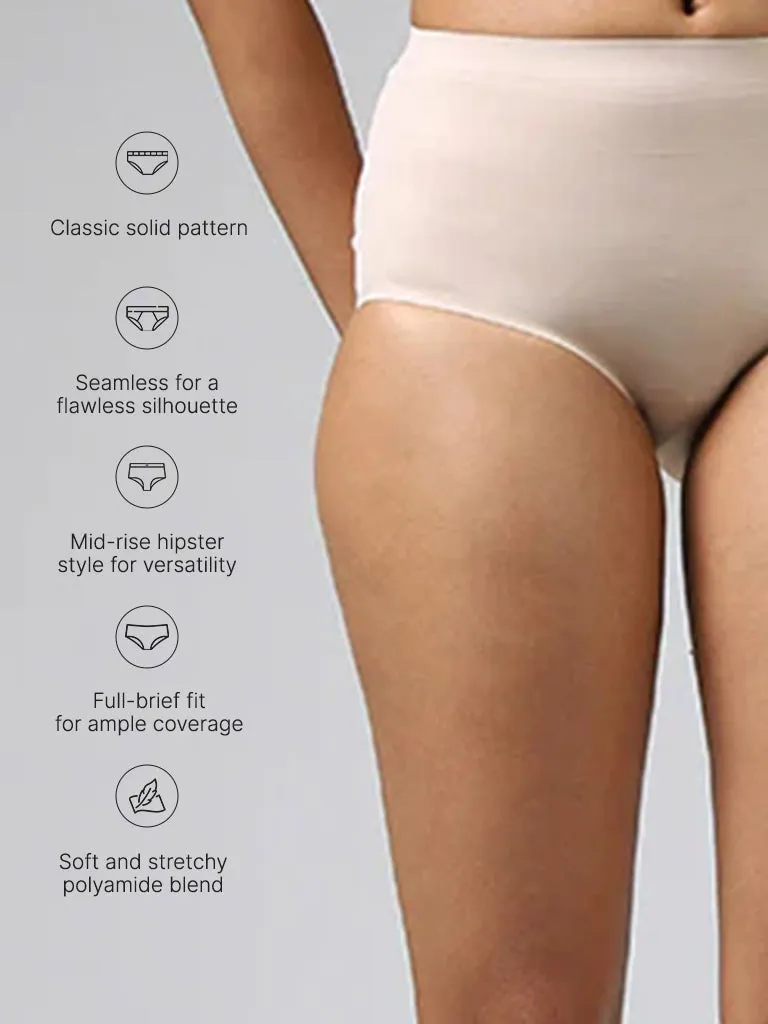 Wunderlove Solid Cream Invisible Full  Brief